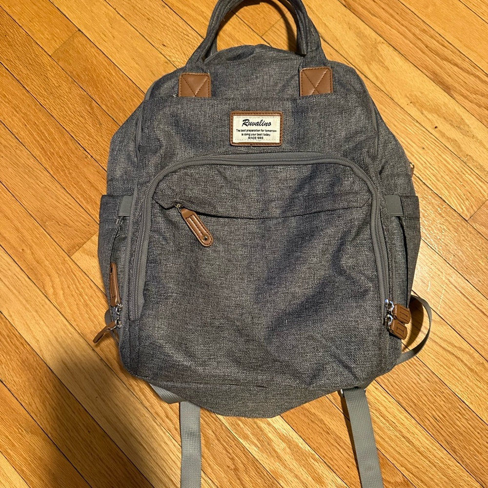 Gray Canvas Backpack - Men's Everyday Bag
